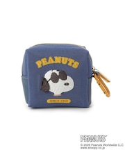 SNOOPY フロッキーカラビナ付ミニポーチ