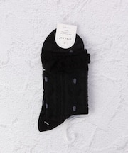 ◆フラワーラインメッシュ クォーターソックス