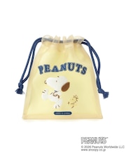 SNOOPY フロッキー巾着