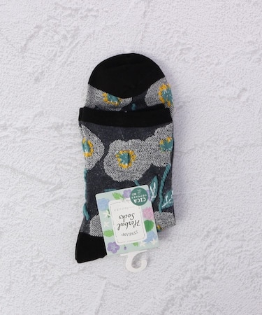 ◆大きなお花 クォーターソックス