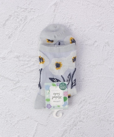 ◆大きなお花 クォーターソックス