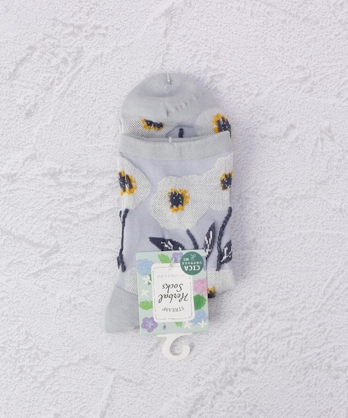 ◆大きなお花 クォーターソックス