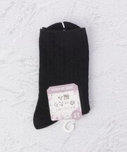 ◆縄柄ゆったり編み クォーターソックス