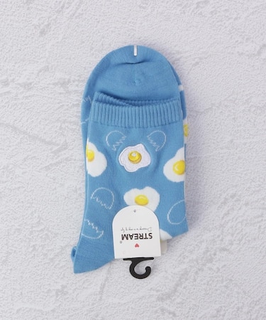 ◆食べ物刺繍 クォーターソックス