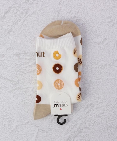 ◆食べ物刺繍 クォーターソックス