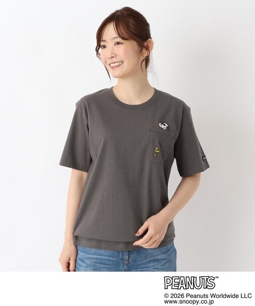 SNOOPY ポケット付きTシャツ ジョー・クール