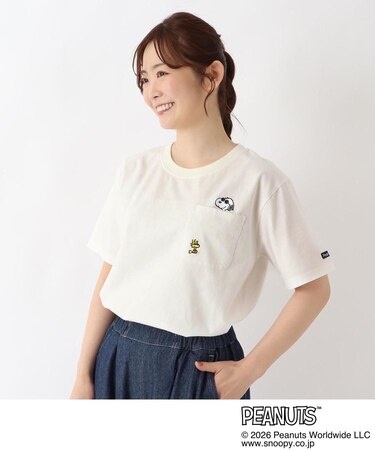 SNOOPY ポケット付きTシャツ ジョー・クール