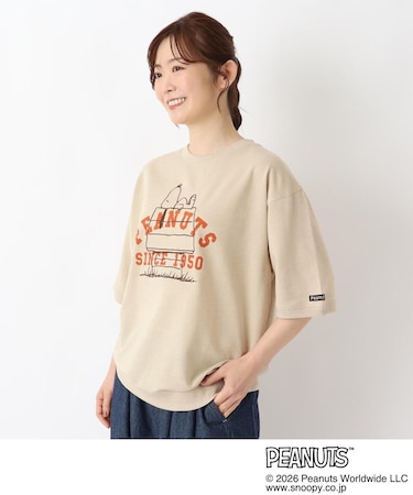 SNOOPY ミニ裏毛半袖トレーナー