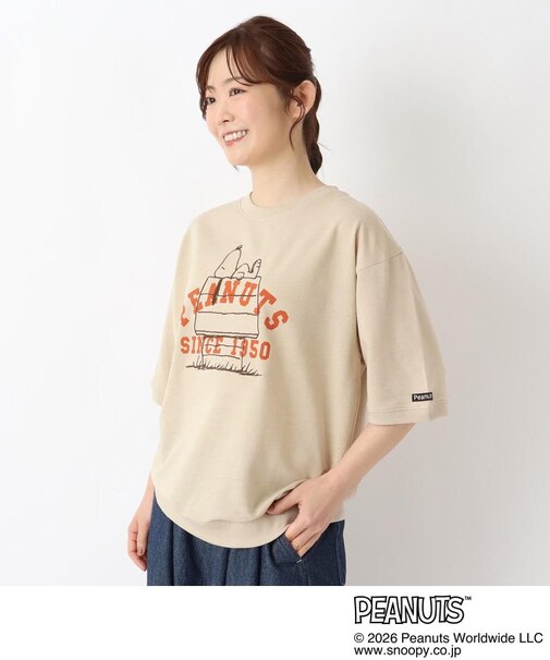 SNOOPY ミニ裏毛半袖トレーナー