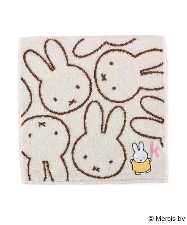 ◆Dick Bruna miffy イニシャルタオルハンカチ K