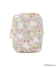 Dick Bruna miffy 縦型スクエアポーチ Floral