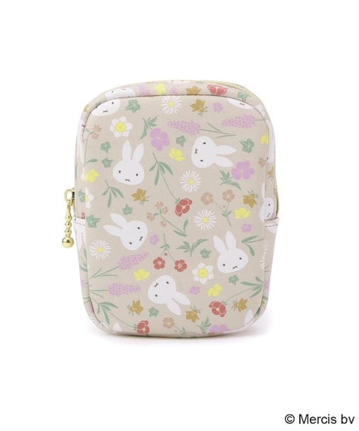 Dick Bruna miffy 縦型スクエアポーチ Floral
