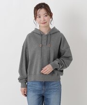 裏毛フード付きプルオーバー