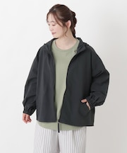 撥水ナイロンワッシャーフード付きアウター