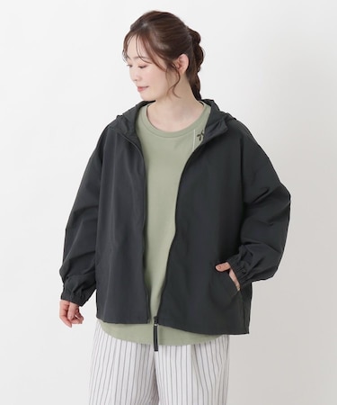 撥水ナイロンワッシャーフード付きアウター
