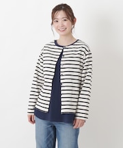 バスク クルーネックカーディガン