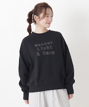 ロゴ刺繍プルオーバー