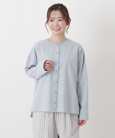 異素材コンビカーディガン