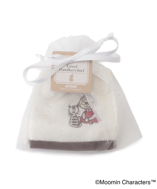 ◆MOOMIN タオルハンカチ ネコトイッショ