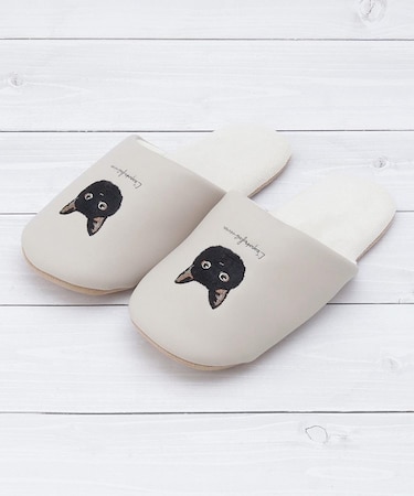 【ワンズテラスオリジナル】刺繍アニマル スリッパ