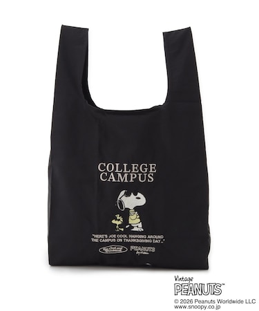 SNOOPY ストラップ付ショッパーバッグ