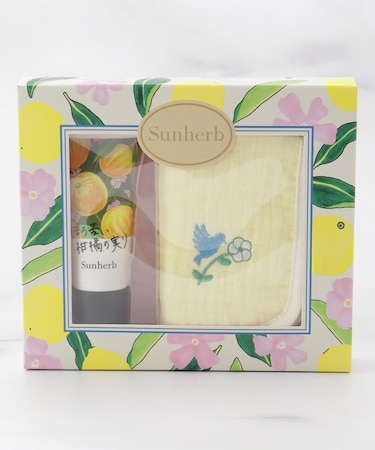 サンハーブハンカチ&ハンドクリームセット