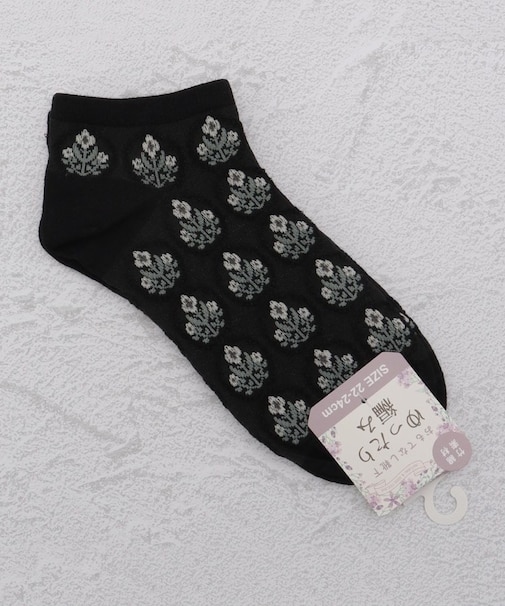 ◆花柄スニーカー アンクルソックス