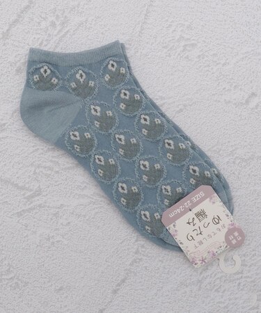 ◆花柄スニーカー アンクルソックス