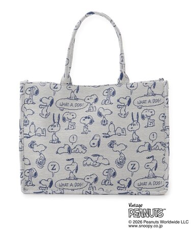 SNOOPY ジャカードトート L