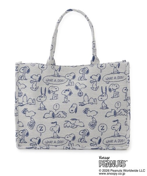 SNOOPY ジャカードトート L