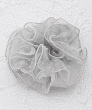 シュシュ フリルドット