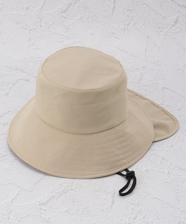 【ひんやり/UV】シェード付き UVバケットハット