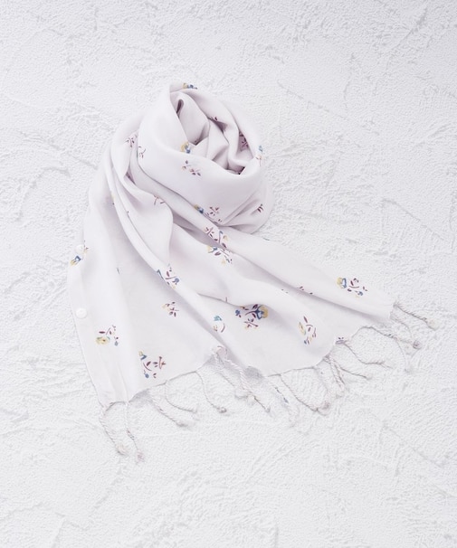 【ひんやり】3WAYストール フラワーギャザリング