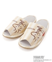 SNOOPY メッシュ外縫いスリッパ