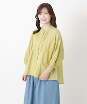 ラグランスリーブ 刺繍ブラウス