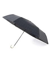 【晴雨兼用/UV】遮光ドットフラワーポイント 折傘