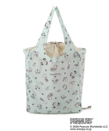 SNOOPY 底板付きエコバッグ ワイド