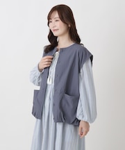 ナイロン ノースリーブ バルーンベスト