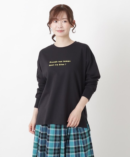 【ひんやり】クルーネック プリントプルオーバー