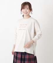 【ひんやり】クルーネック プリントプルオーバー