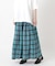 タック入り ギャザーチェックスカート