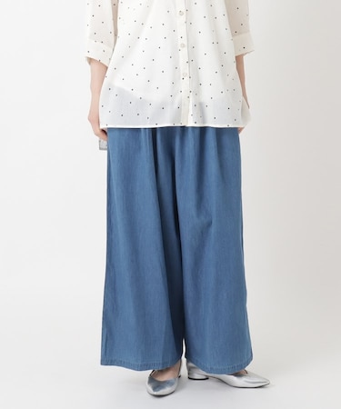 デニムワイドパンツ