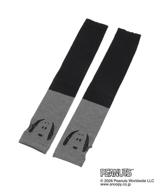 【ひんやり/UV】SNOOPY アームカバー冷UV 顔刺繍