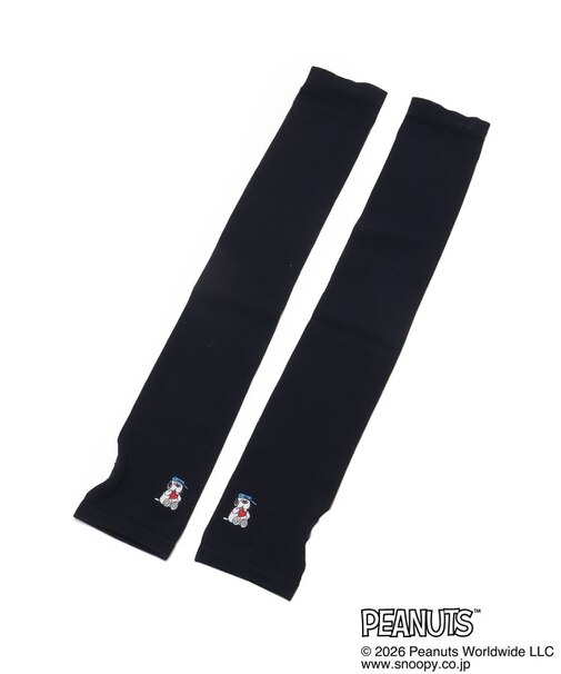 【ひんやり/UV】SNOOPY アームカバー冷UV 刺繍