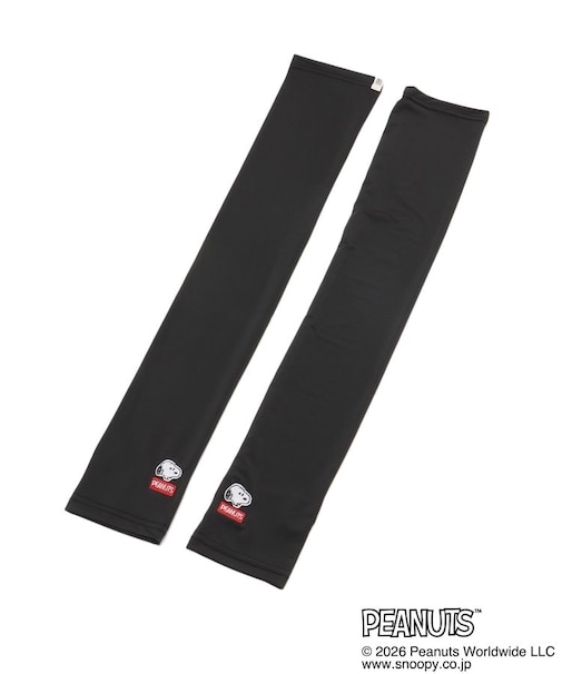 【ひんやり/UV】SNOOPY アームカバー冷UV 顔刺繍