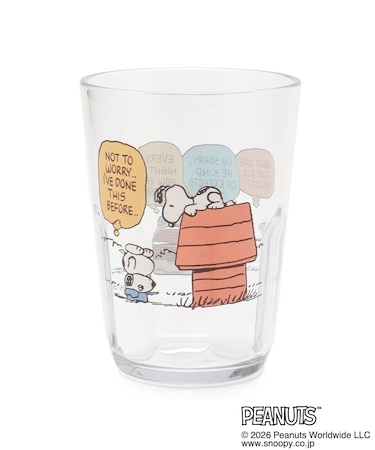 ◆SNOOPY クリアタンブラー 370ml