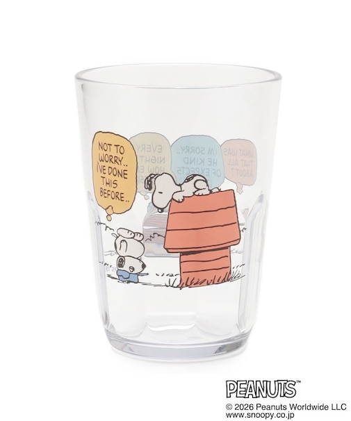◆SNOOPY クリアタンブラー 370ml