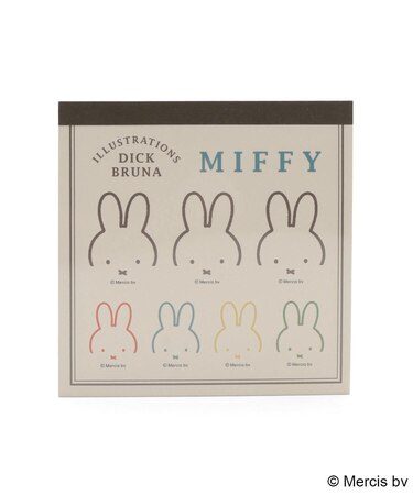 ◆Dick Bruna miffy スクエアメモ シール付