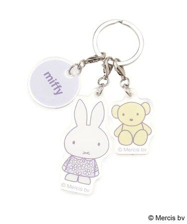◆【先行販売】Dick Bruna miffy 3連アクリルキーホルダー pistachio&lavender