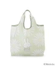【先行販売】Dick Bruna miffy 底板付エコバッグ M pistachio&lavender